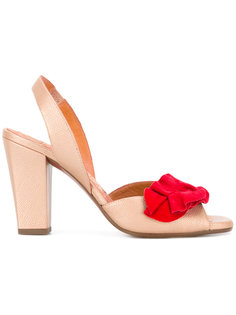 red ruffle sandals Chie Mihara