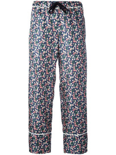 floral print cropped trousers Moncler