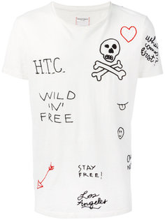 футболка с вышивкой punk Htc Hollywood Trading Company