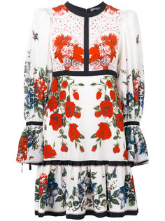 floral empire line dress Alexander McQueen