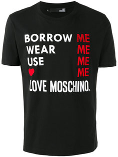 logo print T-shirt Love Moschino