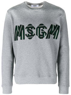 logo print sweatshirt MSGM