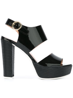 platform sling-back sandals Pollini