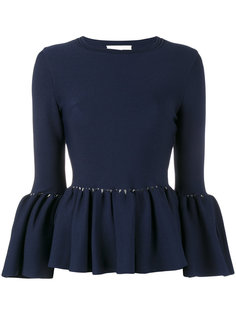 knitted bell sleeve top Jonathan Simkhai