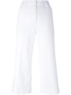 flared cropped trousers Barba