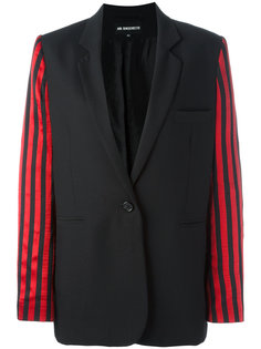 contrast striped sleeve blazer Ann Demeulemeester