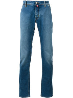 contrast brand patch jeans Jacob Cohen