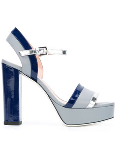 platform buckled sandals Pollini