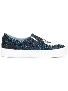 CHIARA FERRAGNI CF1521 GLITTER BLU ??? Leather/Fur/Exotic Skins-&amp;gt;Leather Chiara Ferragni