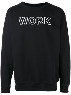 work print sweatshirt Andrea Crews