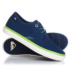 Кеды кроссовки низкие детские Quiksilver Shorebreak Blue White Green