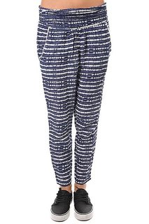 Штаны прямые женские Roxy Ultravioletprin Blue Depths Olmeque