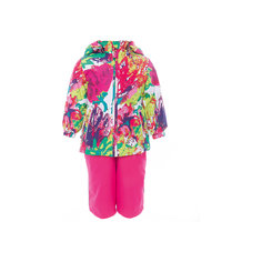 Комплект: куртка и полукомбинезон для девочки YONNE Huppa