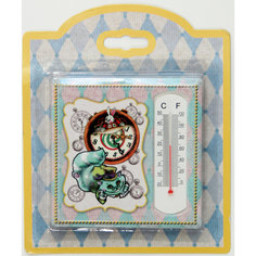 Термометр декоративный, жидкостный, бытовой в корпусе из керамики, Феникс-Презент