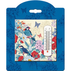 Термометр декоративный, жидкостный, бытовой в корпусе из доломитовой керамики, Феникс-Презент