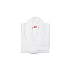 Халат махровый Maison Bambu, L/XL, TAC, кремовый (ekru)
