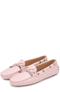Кожаные мокасины с бантом Tod’s Tods