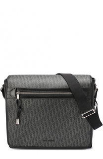 Текстильный мессенджер с отделкой из натуральной кожи Dior