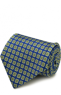 Шелковый галстук с узором Kiton