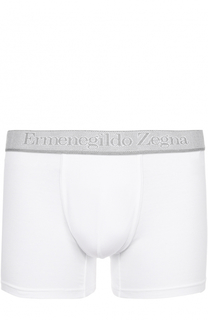 Комплект из двух хлопковых боксеров с широкой резинкой Ermenegildo Zegna