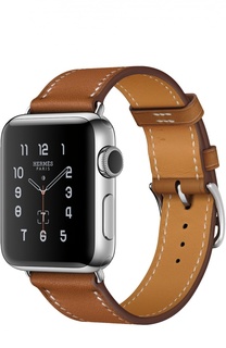 Apple Watch Hermès Series 2 38mm Stainless Steel Case с кожаным ремешком Simple Tour цвета Fauve Apple