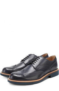Кожаные дерби с брогированием Tod’s Tods