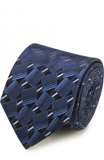 Шелковый галстук с узором Lanvin