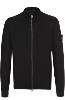 Хлопковый кардиган на молнии с воротником-стойкой Stone Island