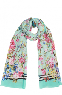 Шелковый шарф с принтом Dolce &amp; Gabbana