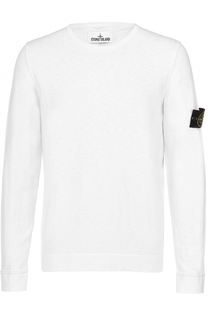 Хлопковый джемпер тонкой вязки Stone Island