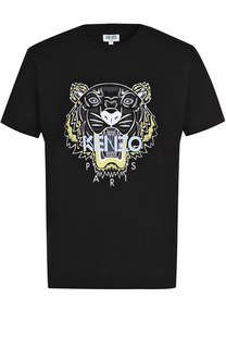 Хлопковая футболка с принтом Kenzo