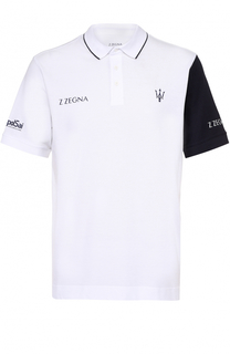 Хлопковое поло с короткими рукавами Z Zegna