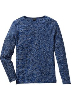 Пуловер Slim Fit (серый меланж) Bonprix