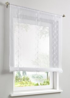 Римская штора Пиа, кулиска (белый/красная ягода) Bonprix