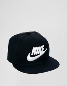 Бейсболка с логотипом Nike 584169-010 - Черный