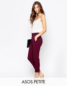 Брюки с завышенной талией ASOS PETITE - Черный