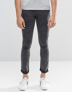 Супероблегающие мраморные джинсы Another Influence - Черный