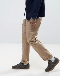 Прямые брюки чиносы ASOS - Stone