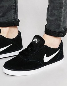 Кроссовки в клетку Nike SB 705265-006 - Черный