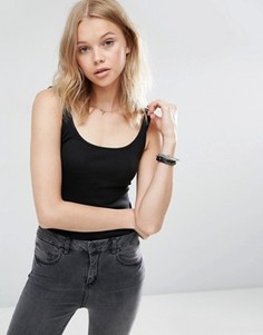 Майка в рубчик ASOS The Ultimate - Черный