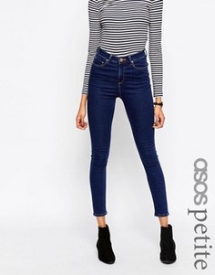 Темно-синие джинсы скинни ASOS PETITE Ridley - Синий