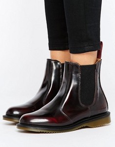 Бордовые ботинки челси Dr Martens Kensington Flora - Красный