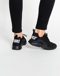 Черные дышащие кроссовки для бега Nike Air Huarache - Черный