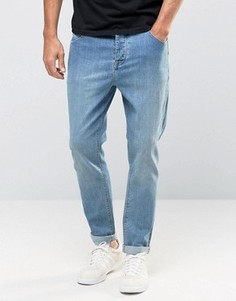 Синие суженные книзу джинсы ASOS - Синий
