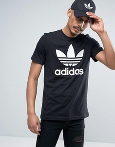Футболка с логотипом-трилистником adidas Originals AJ8830 - Черный