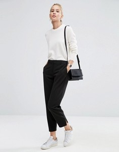 Укороченные брюки слим ASOS - Черный