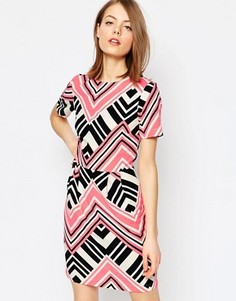 Платье мини с принтом ASOS - Мульти