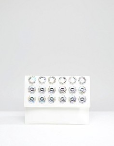 Клатч с отделкой камнями ASOS - Белый