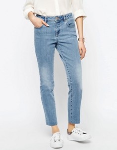 Выбеленные узкие прямые джинсы ASOS - Синий