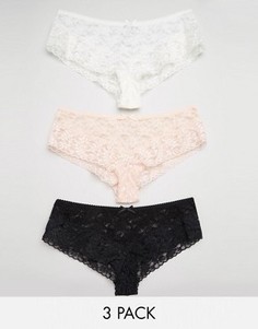 3 кружевных трусиков ASOS - Мульти